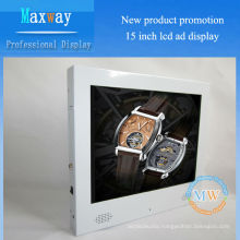 Fashion white 15 inch 4:3 advertising display screen